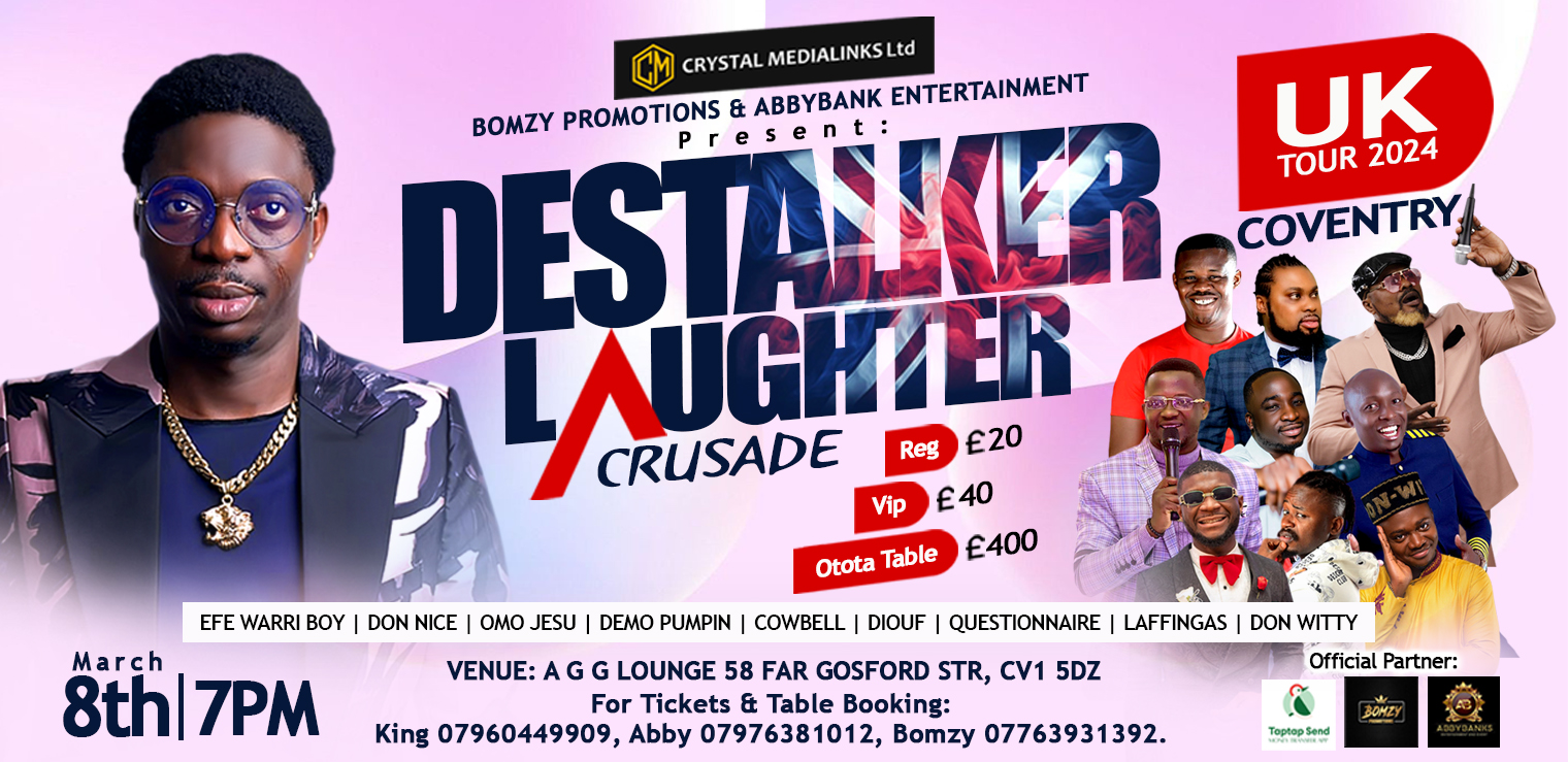 Destalker Laughter Crusade – LIVE in COVENTRY