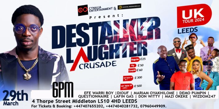 Destalker Laughter Crusade – LIVE in LEEDS