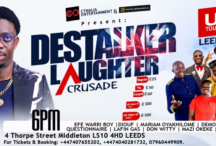 Destalker Laughter Crusade – LIVE in LEEDS
