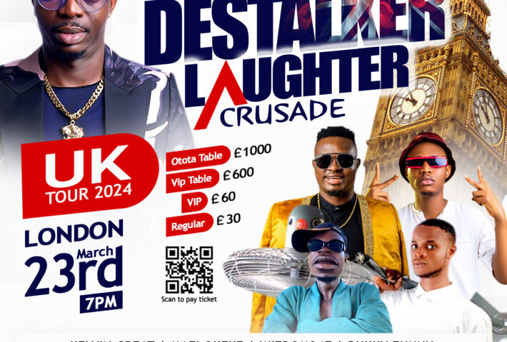 Destalker Laughter Crusade – LIVE in LONDON