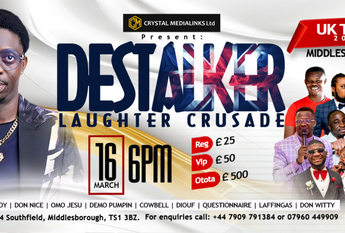 Destalker Laughter Crusade – LIVE in MIDDLESBROUGH