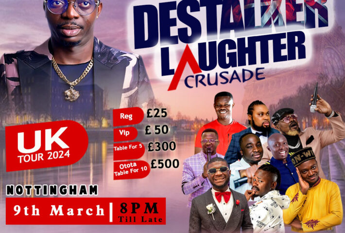 Destalker Laughter Crusade – LIVE in NOTTINGHAM