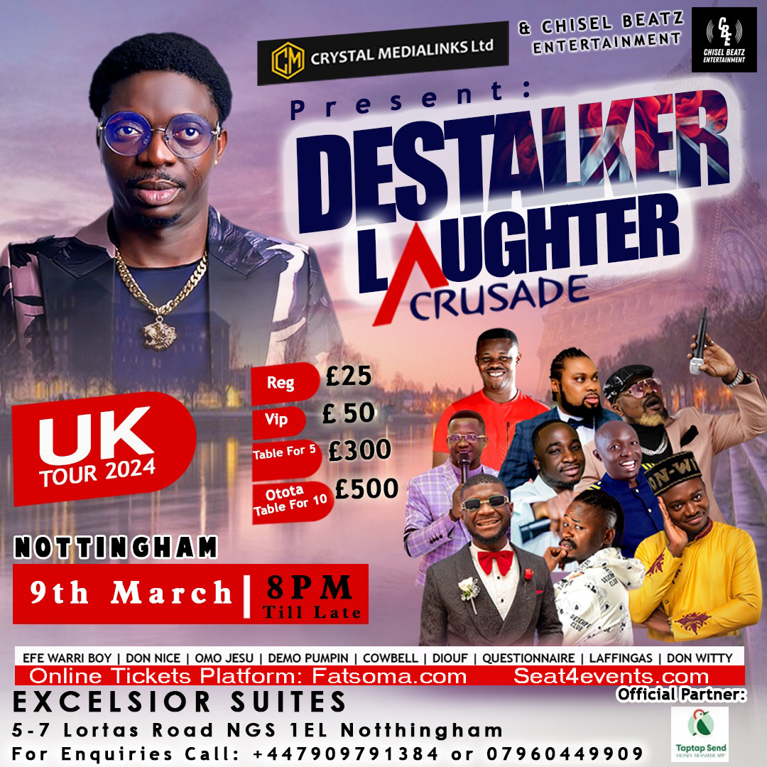 Destalker Laughter Crusade – LIVE in NOTTINGHAM