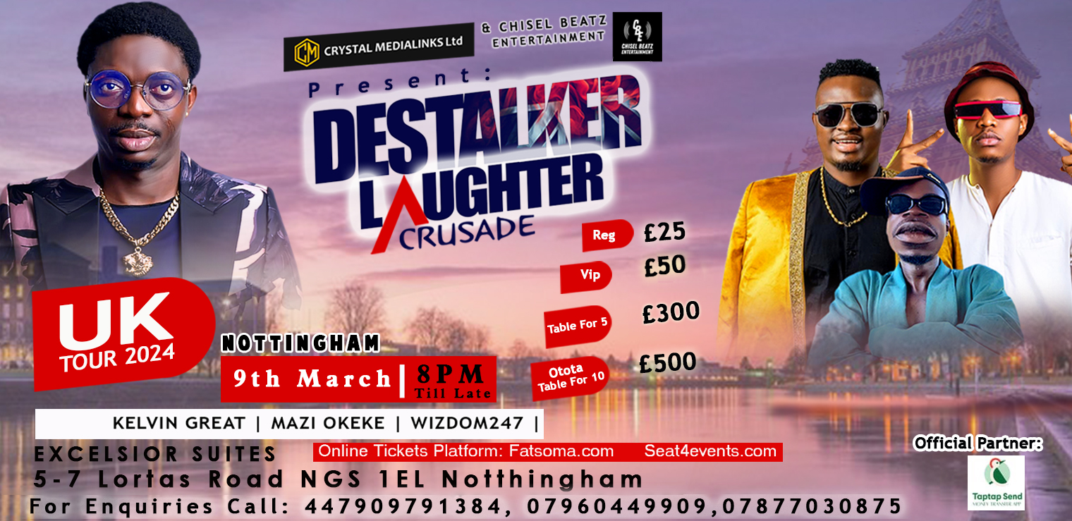 Destalker Laughter Crusade – LIVE in NOTTINGHAM