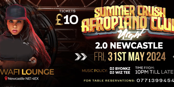 SUMMER CRUSH Afropiano club night Vol. 2 (Newcastle)