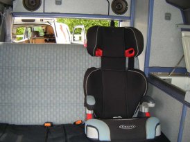 VW Campervan 3 point inertia seatbelts