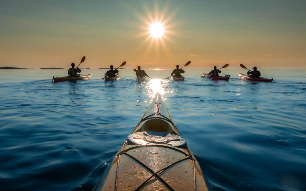 sea kayak senja midnight sun norway-2