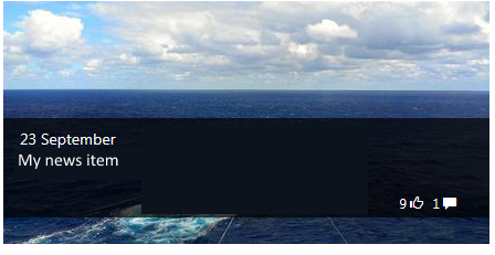 Display Comments and Likes in content search webpart
