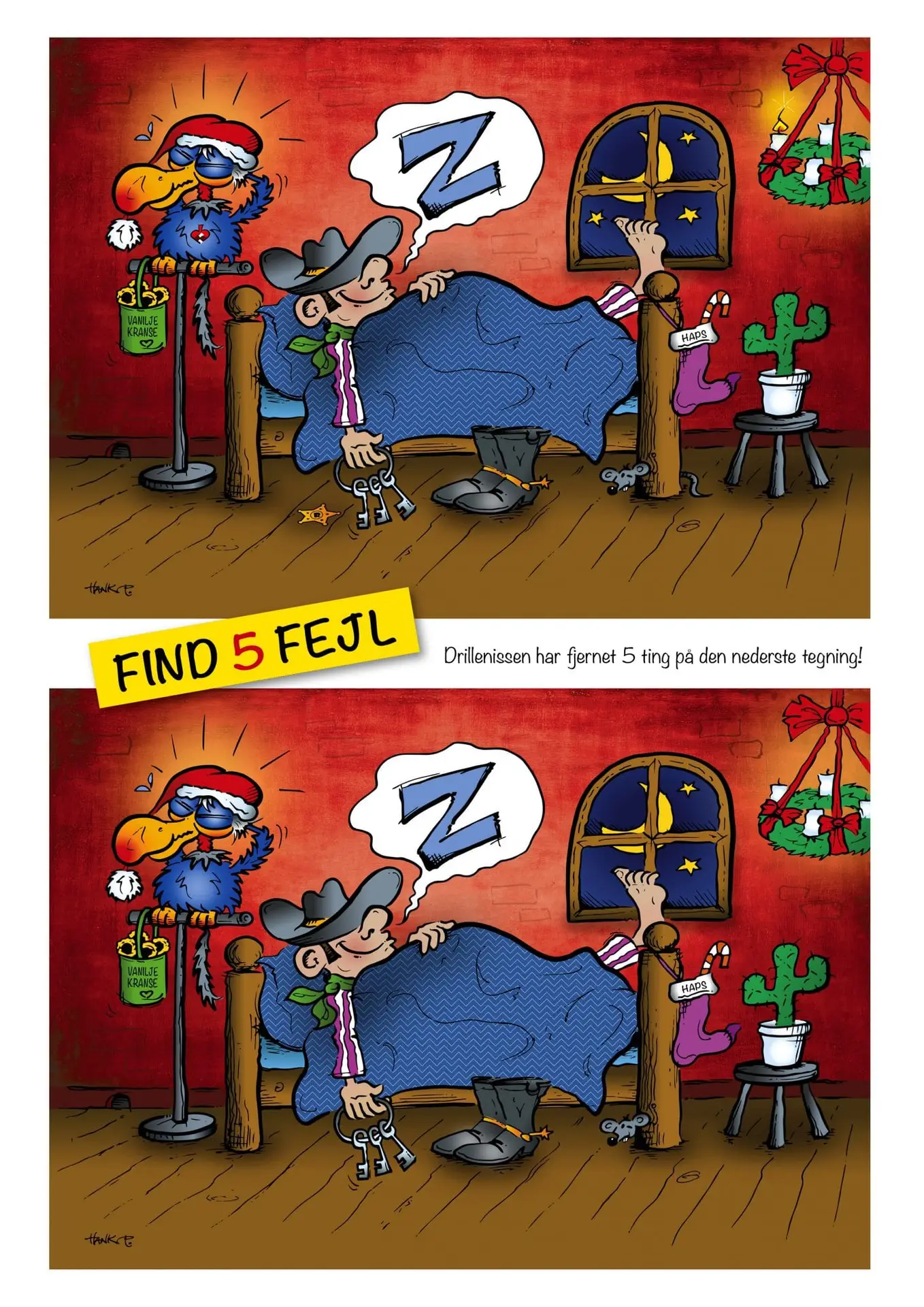Find 5 fejl tegning"