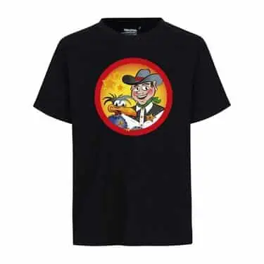 Sherif Haps voksen t-shirt sort stort logo