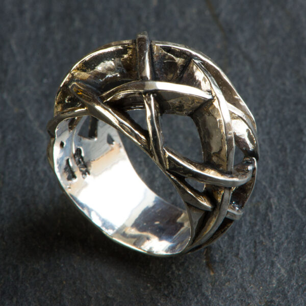 Ørkenrose ring II sølv