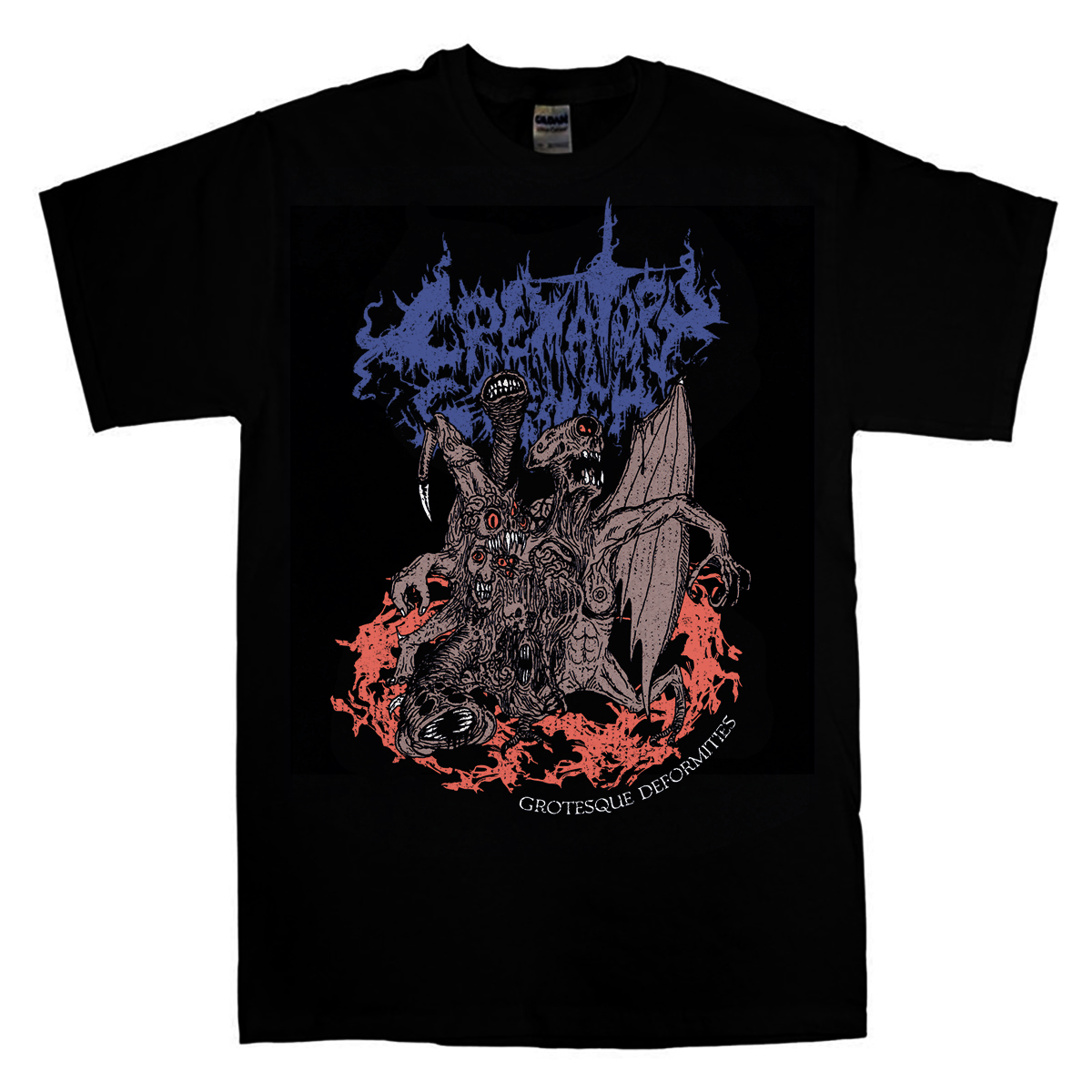 CREMATORY STENCH - Grotesque Deformities T-SHIRT - Blood Harvest Records