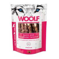 Woolf twister eend & rawhide 100g