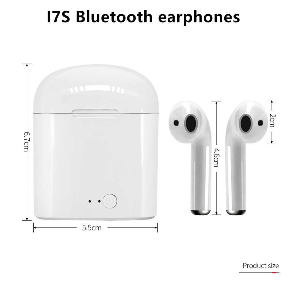 i7s TWS Bluetooth Earphone 5.0 for all Samartphones - CBBR Shop Worldwide  Delivery