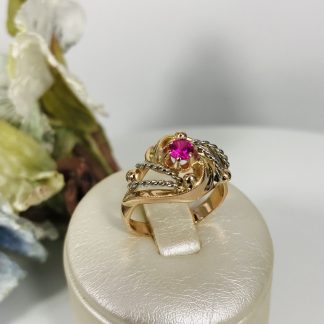 Anello rosè in oro 18k