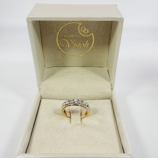 Anello in Oro Bicolore con Diamanti
