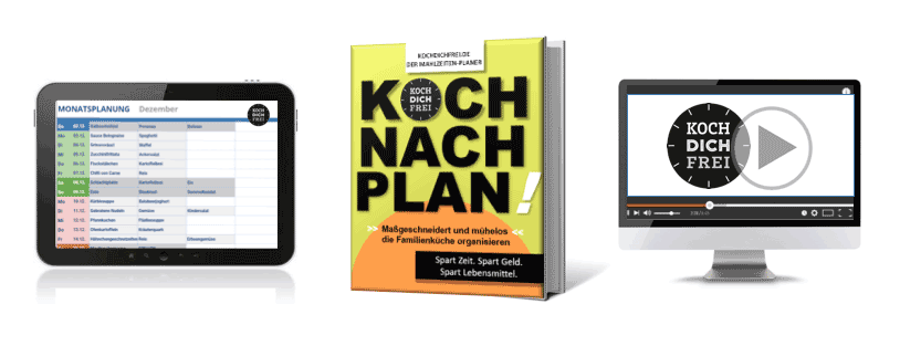 KOCHDICHFREI. Der schlaue Kochplaner für Familien.