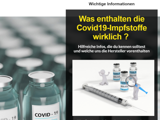 Was enthalten die Covid19-Impfstoffe wirklich ?