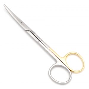 Metzenbaum Scissor, cvd, SC, 1 edge Serrated, 14.5cm