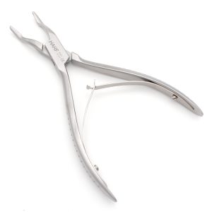 Bone Shears with Curved Jaw, 14-cm long