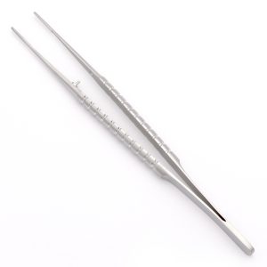 DeBakey Tissue Plier, str. TC, 7x7T, Round hdl, 1.5mm, 18cm