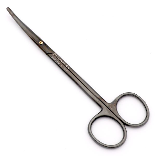 Metzenbaum Scissor Cvd. SC 1 edge Serr. 14.5cm Black