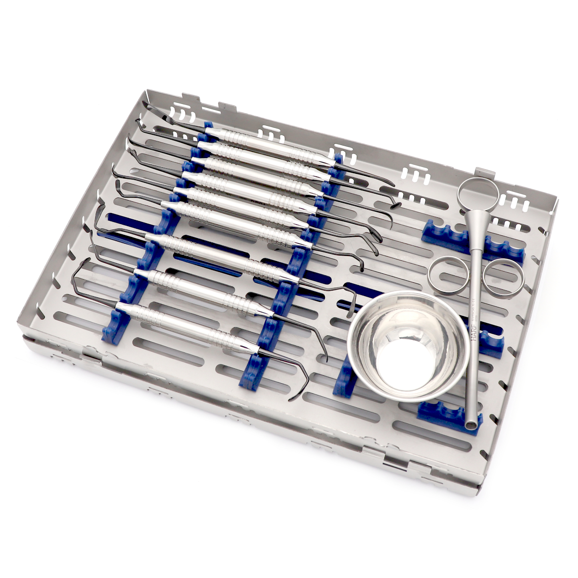 Slake Osteotome Concave Sinus Lift Set – 5-Piece Dental Implant Surgery Kit With Cassette, Stainless Steel