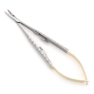 Castroviejo Needle Holder Str. Round hdl TC 14cm