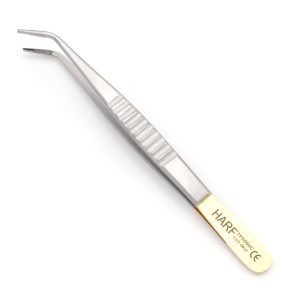 DeBakey Tissue Plier Cvd. TC Multiple Teeth Flat hdl 1.5mm 15cm