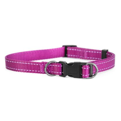 Dogman justerbar halsbånd Iris 20mm x 35-60cm - Rosa