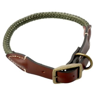 OPHØRSUDSALG - Dogman Justerbart halsbånd Scott 12mm x 50-55cm - Grøn