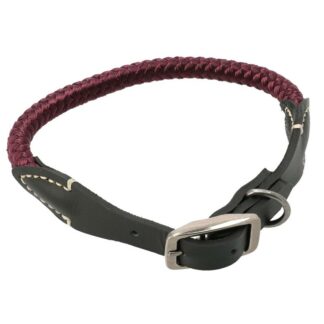 OPHØRSUDSALG - Dogman Justerbart halsbånd Scott 12mm x 40-45cm - Rød