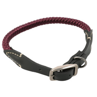 OPHØRSUDSALG - Dogman Justerbart halsbånd Scott 12mm x 45-50cm - Rød