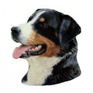 OPHØRSUDSALG - Dekal Appenzeller Sennenhund 048 hoved Medium 2 stk