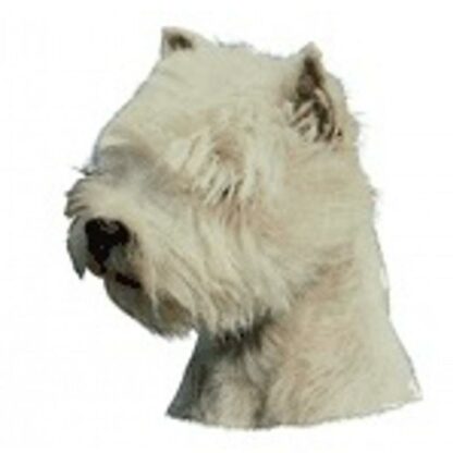 Dekal West Highland White Terrier 126 Hoved Medium 2 stk