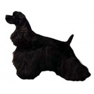 OPHØRSUDSALG - Dekal Amerikansk Cocker Spaniel 030 Small 4 stk - Sort