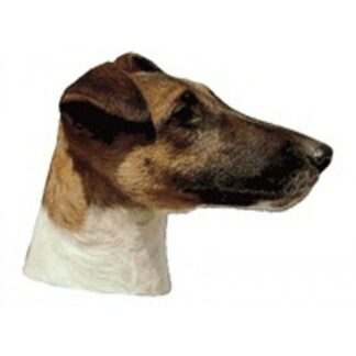 OPHØRSUDSALG - Dekal Fox Terrier 105 Hoved Small 4 stk