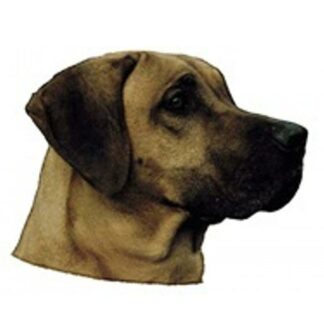 OPHØRSUDSALG - Dekal Rhodesian Ridgeback 116 Hoved Small 4 stk