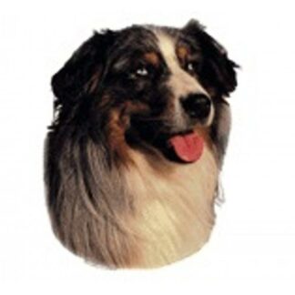 OPHØRSUDSALG - Dekal Australsk hyrdehund 225 hoved Small 4 stk