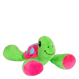 OPHØRSUDSALG - Kawaii Turtle Skildpadde med piv 25x11x7,5cm - Grøn Rosa