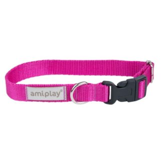 OPHØRSUDSALG - Amiplay Samba Halsbånd 25mm x 35-50cm Large - Pink