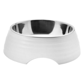 OPHØRSUDSALG - Dogman Madskål Amy 700ml 22x7,5cm Large - Hvid