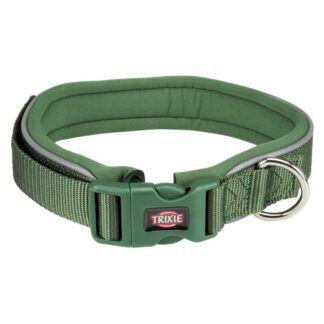 OPHØRSUDSALG - Trixie Premium Neoprene Halsbånd 30mm x 55-61cm L XL - Grøn Forest