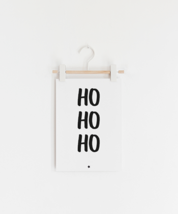 Ho Ho Ho kerstkaart, kerstkaart, stationary kaart, interieur kaart