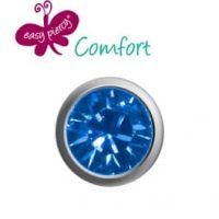 Easy Piercy Safir ørestikker, 4 par