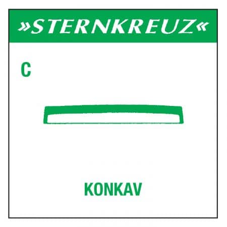 Plexi glas, type C, konkav