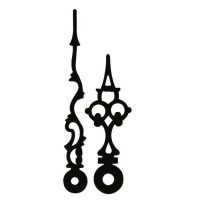 60 mm. Antique hands for battery and synchronous movements