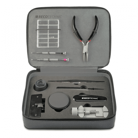 Tool kit in genuine leather case