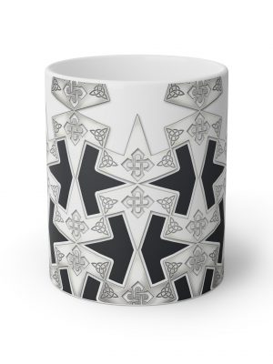 Thor's Hammer Mug with Geometric Design