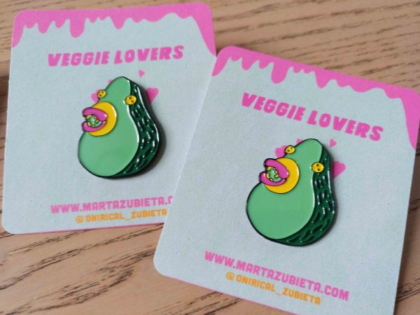 Avocado enamel pin - Image 2